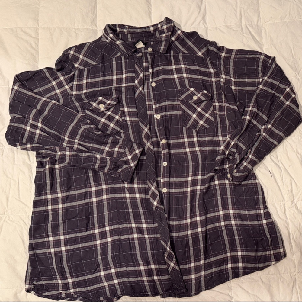Torrid  Plaid Button-Up Shirt
